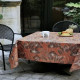 Nappe enduite FLEUR DE SOLEIL Jungle brun - 7 tailles