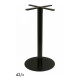 Pied noir en acier GR-INOVA 42/c pour plateau table bistro H.72cm