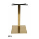Pied doré carré en acier GR-INOVA 42/d pour plateau table bistro H.72cm