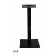 Pied noir carré en acier GR-INOVA 42/f pour plateau table bistro H.72cm