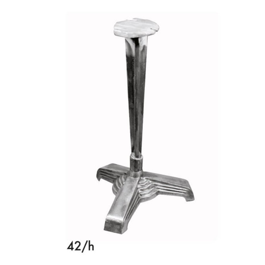 Pied en aluminium GR-INOVA "Années 30" 42/h pour plateau table bistro H.70cm