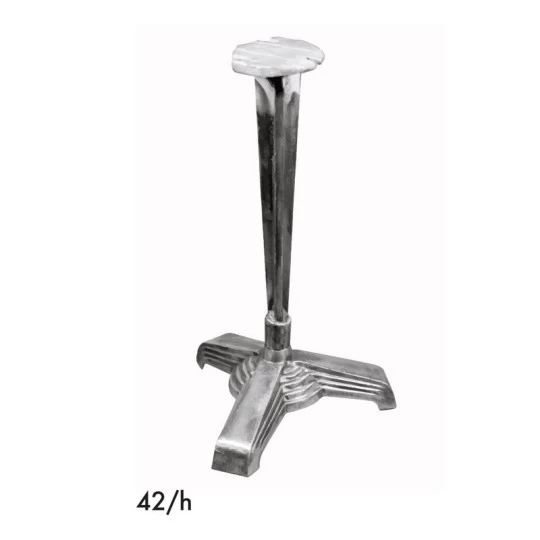 Pied en aluminium GR-INOVA "Années 30" 42/h pour plateau table bistro H.70cm
