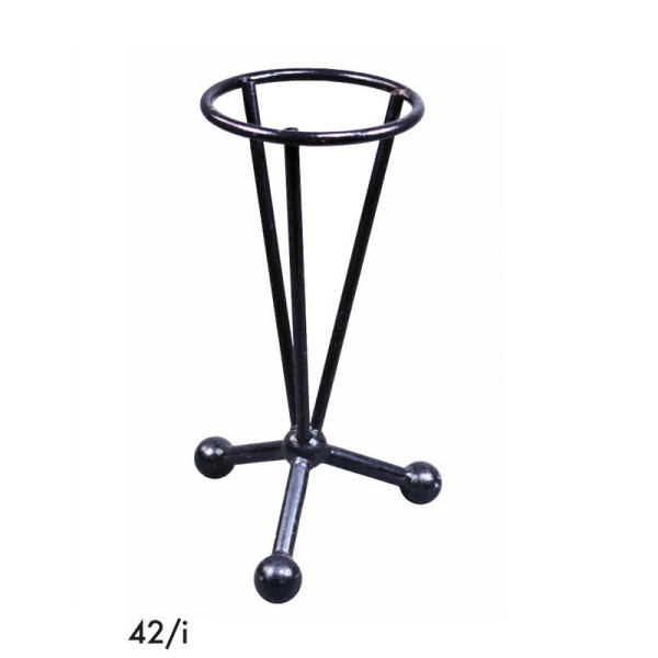 Pied en aluminium noir GR-INOVA 43/a H.72cm 3 branches pour plateau table bistro