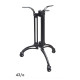 Pied en aluminium noir GR-INOVA 43/a H.72cm 3 branches pour plateau table bistro