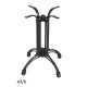 Pied en aluminium noir GR-INOVA 43/b H.72cm 4 branches pour plateau table bistro