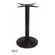 Pied noir en fonte GR-INOVA 43/d H.72cm pour plateau table bistro