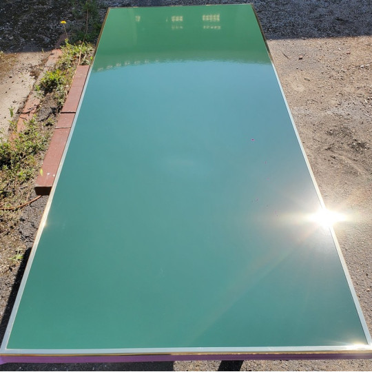 Plateau rectangulaire Acier émaillé GR-INOVA pour pied table bistro - 7 coloris 3 tailles