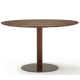 Table bistrot DASRAS Toupie en noyer plateau rond F1 - 7 tailles