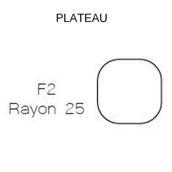 Table bistrot DASRAS Toupie en noyer plateau F2 - 4 tailles