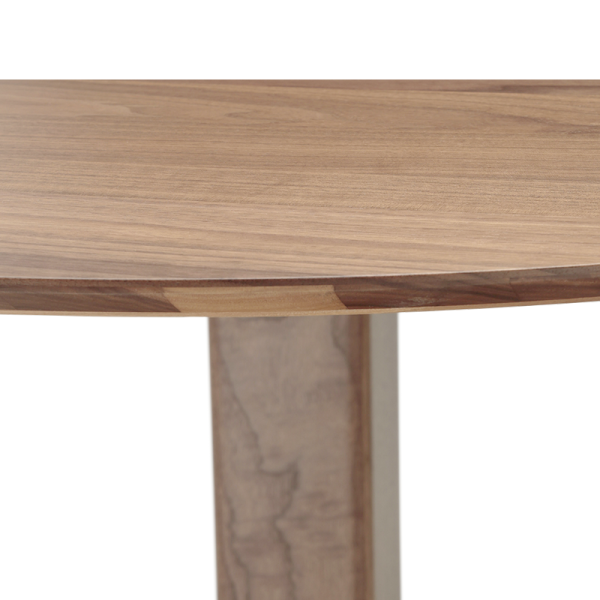 Table bistrot DASRAS Toupie en noyer plateau F4 - 4 tailles