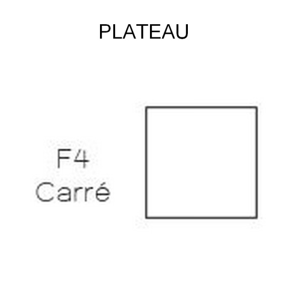 Table bistrot DASRAS Toupie en noyer plateau F4 - 4 tailles