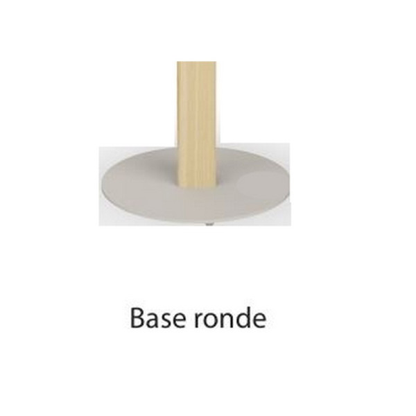 Table bistrot DASRAS Toupie en noyer plateau F4 - 4 tailles