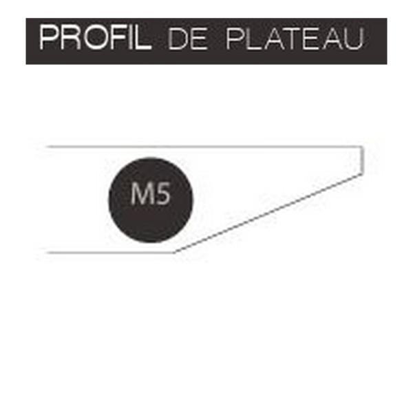 Table bistrot DASRAS Toupie en noyer et céramique plateau rond F1 - 8 finitions 7 tailles