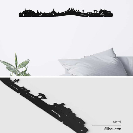 Silhouette murale Skyline JE SUIS ART La Corse – 2 tailles