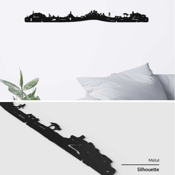 Silhouette murale Skyline JE SUIS ART La Corse – 2 tailles