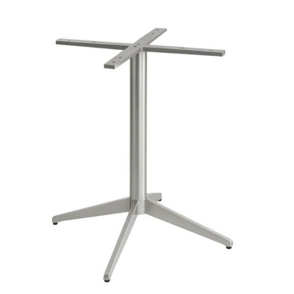 Pied en inox GR-INOVA 43/e Bis H.72cm 4 branches pour plateau table bistro