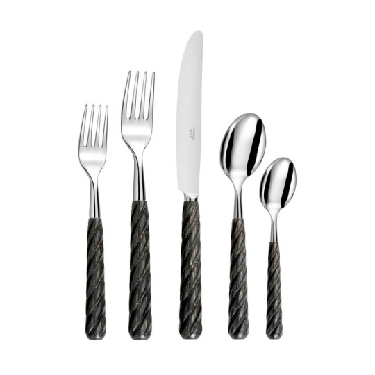 Couverts CAPDECO Ellipse wood bois noir