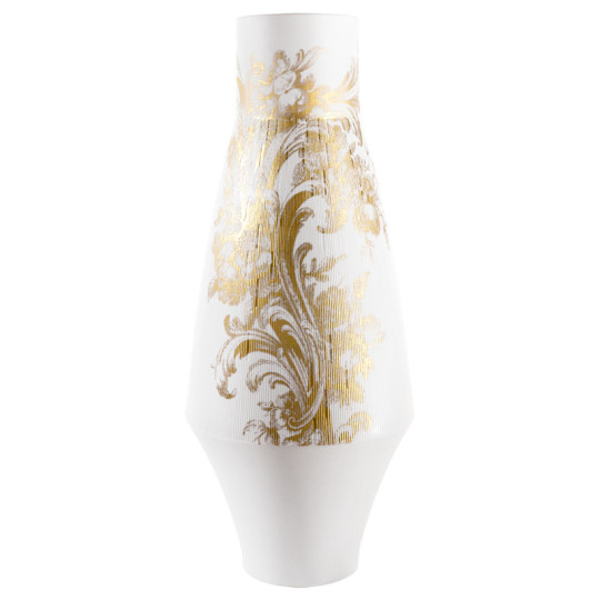 Vase HAVILAND Stanislas Or grand modèle 46cm en porcelaine