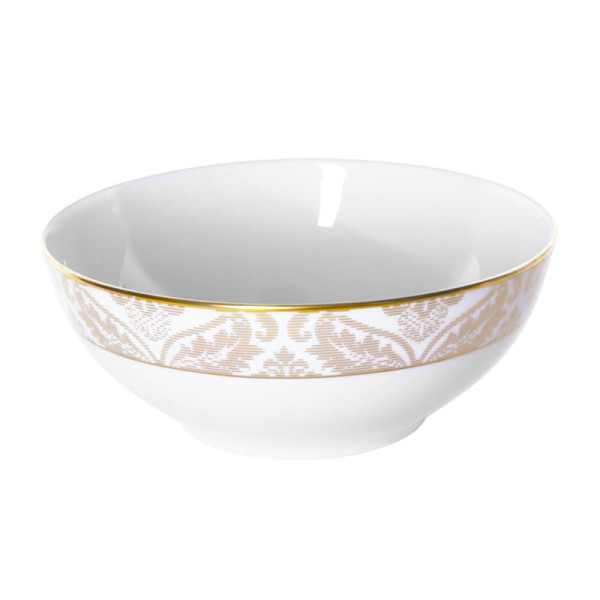 Saladier HAVILAND Damassé blanc Ritz Paris en porcelaine 190cl