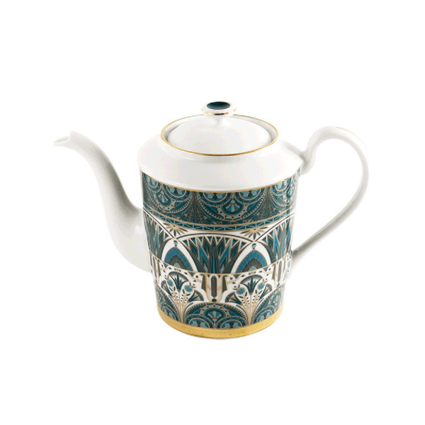 Théière HAVILAND Rêves du Nil vert or en porcelaine 100cl