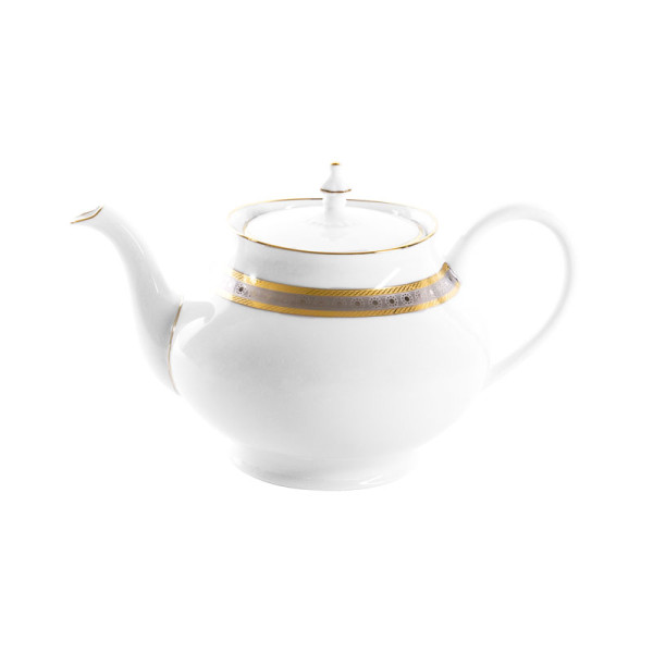 Théière boule HAVILAND Place Vendôme en porcelaine 120cl
