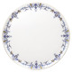 Plat à tarte sur pied HAVILAND Marthe Ritz Paris en porcelaine 31.5cm