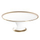Plat à tarte sur pied HAVILAND Place Vendôme en porcelaine 31.5cm