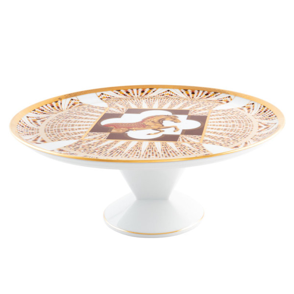 Plat serviteur à 3 étages HAVILAND Damassé Blanc Ritz Paris en porcelaine