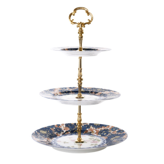 Plat serviteur à 3 étages HAVILAND Dammouse en porcelaine