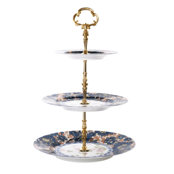 Plat serviteur à 3 étages HAVILAND Dammouse en porcelaine