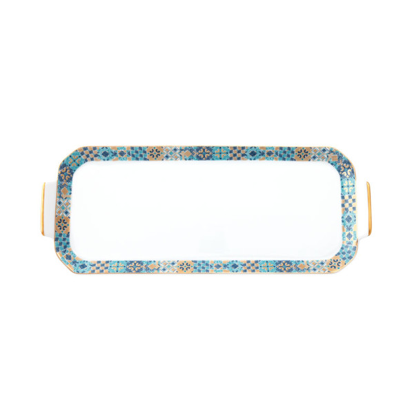 Plat à cake HAVILAND Portofino en porcelaine 39cm