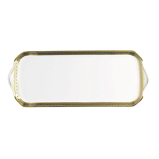 Plat à cake HAVILAND Place Vendôme en porcelaine 39cm