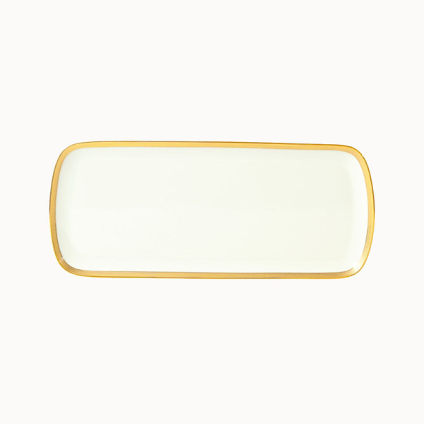 Plat à cake HAVILAND Opéra Or en porcelaine 37cm