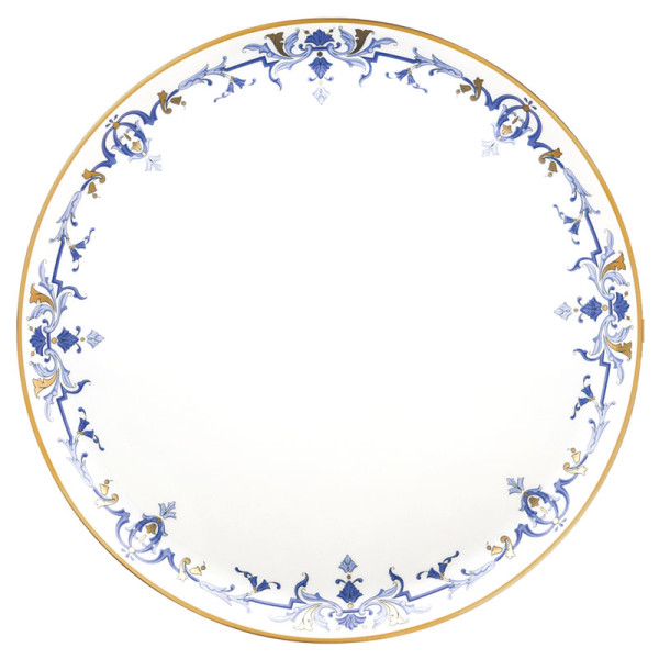 Plat à tarte rond HAVILAND Marthe Ritz Paris en porcelaine 31.5cm