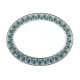 Plat ovale HAVILAND Rêves du Nil vert platine en porcelaine 40x31.5cm