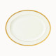 Plat ovale HAVILAND Opéra Or en porcelaine 34.5cm
