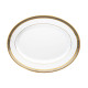 Plat ovale HAVILAND Place Vendôme en porcelaine 40x31.5cm