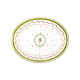 Plat ovale HAVILAND Vieux Paris en porcelaine 34.5x26.5cm