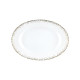 Plat ravier HAVILAND Souffle d'Or en porcelaine 23x16.5cm