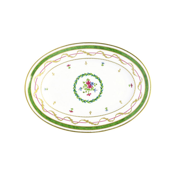 Plat ravier HAVILAND Vieux Paris en porcelaine 23x16.5cm