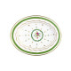 Plat compotier HAVILAND Damassé Blanc Ritz Paris en porcelaine 23.5x18.5cm