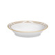 Plat compotier HAVILAND Damassé Blanc Ritz Paris en porcelaine 23.5x18.5cm