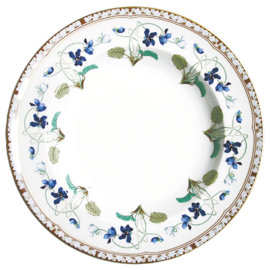 Plat rond creux HAVILAND Impératrice Eugénie en porcelaine 31.5cm