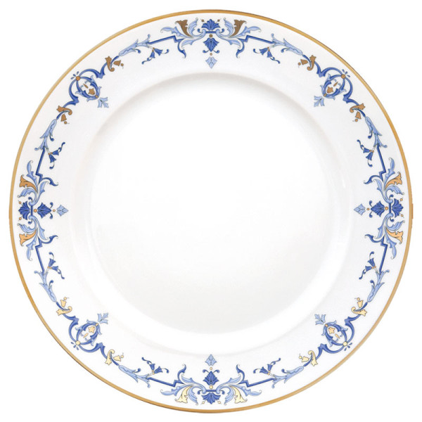 Plat rond plat HAVILAND Marthe Ritz Paris en porcelaine 31.5cm