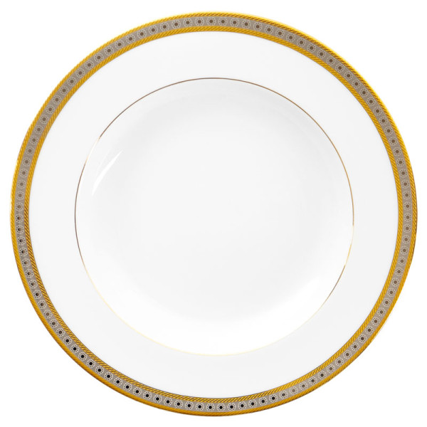 Plat rond creux HAVILAND Place Vendôme en porcelaine 31.5cm
