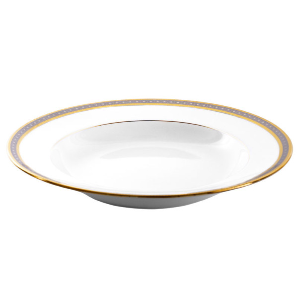 Plat rond creux HAVILAND Place Vendôme en porcelaine 31.5cm