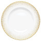 Plat rond creux HAVILAND Souffle d'Or en porcelaine 31.5cm