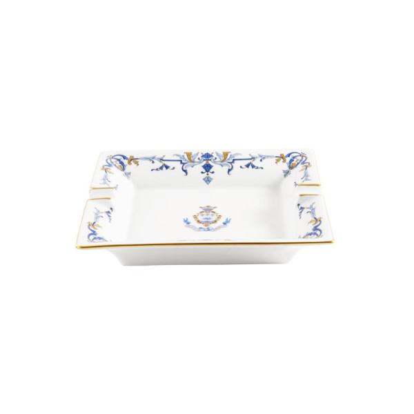 Cendrier vide-poches HAVILAND Marthe Ritz Paris en porcelaine 20x16cm