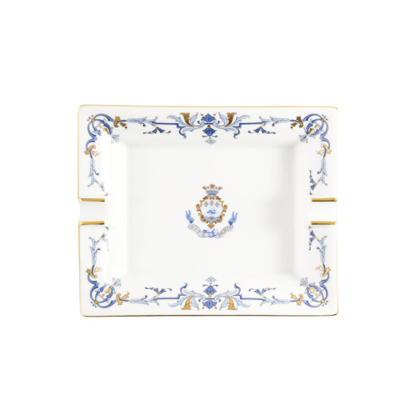 Cendrier vide-poches HAVILAND Marthe Ritz Paris en porcelaine 20x16cm
