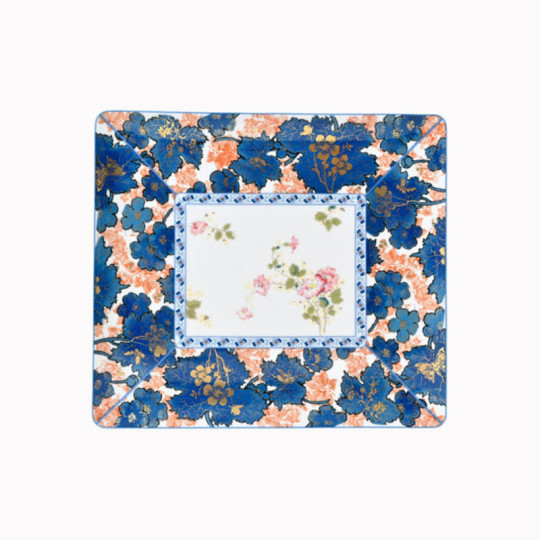 Plateau HAVILAND Dammouse en porcelaine 22x19cm